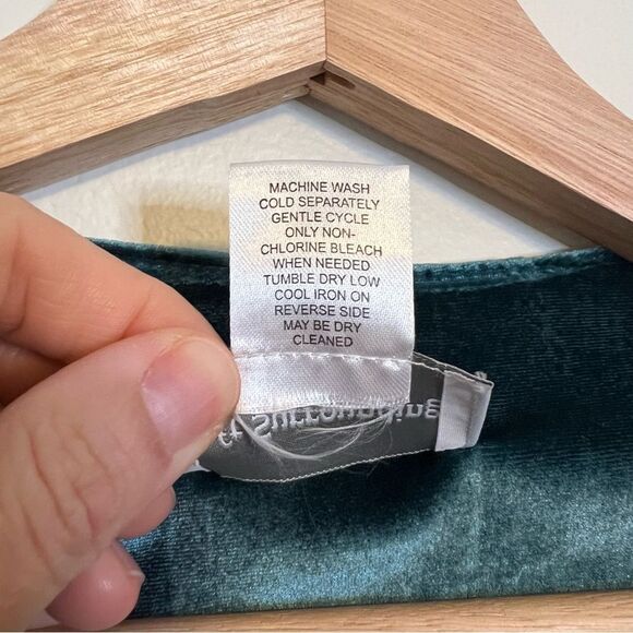 Soft Surroundings Tunic Teal (Blue-Green) Velvet Bella Rosa Tunic Large Petite - Picture 6 of 7